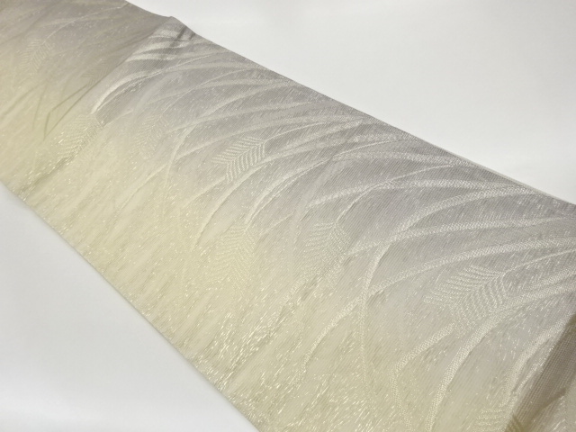 JAPANESE FUKURO OBI FOR SUMMER / WOVEN EAR OF RICE